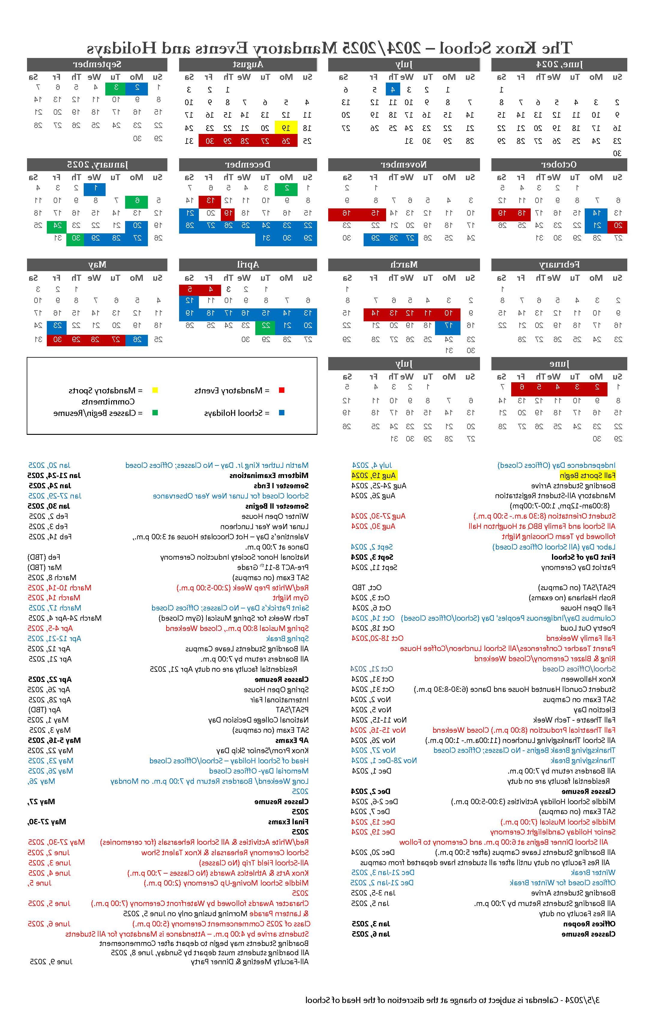 knox-school-calendar